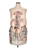 Bisou Bisou Paisley Tan Pink Cocktail Dress Size 14 - photo 1