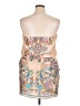 Bisou Bisou Paisley Tan Pink Cocktail Dress Size 14 - photo 2