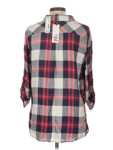 Q&A 3/4 Sleeve Button-Down Shirt (view 2)