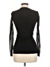 INC International Concepts Solid Black Long Sleeve Top Size M - photo 2