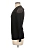 INC International Concepts Solid Black Long Sleeve Top Size M - photo 5
