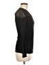 INC International Concepts Solid Black Long Sleeve Top Size M - photo 4