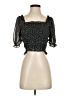Cotton Candy LA 100% Polyester Black 3/4 Sleeve Blouse Size S - photo 1