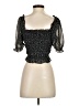 Cotton Candy LA 100% Polyester Black 3/4 Sleeve Blouse Size S - photo 2
