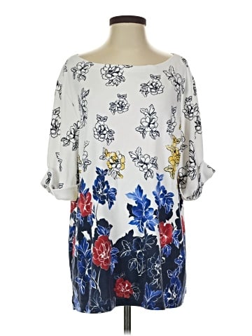 Karen Scott 3/4 Sleeve Blouse (view 1)
