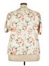 Emery Rose Floral Ivory Short Sleeve Blouse Size 4X - photo 2
