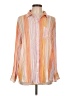 Z Supply 100% Rayon Stripes Orange Long Sleeve Blouse Size L - photo 1