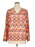 Automet Orange Long Sleeve Blouse Size XL - photo 1