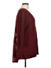Le Lis Burgundy Pullover Sweater Size M - photo 4