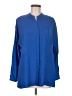 Adrienne Vittadini 100% Polyester Blue Long Sleeve Blouse Size M - photo 1