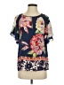 Maeve 100% Silk Blue Short Sleeve Silk Top Size 4 - photo 1
