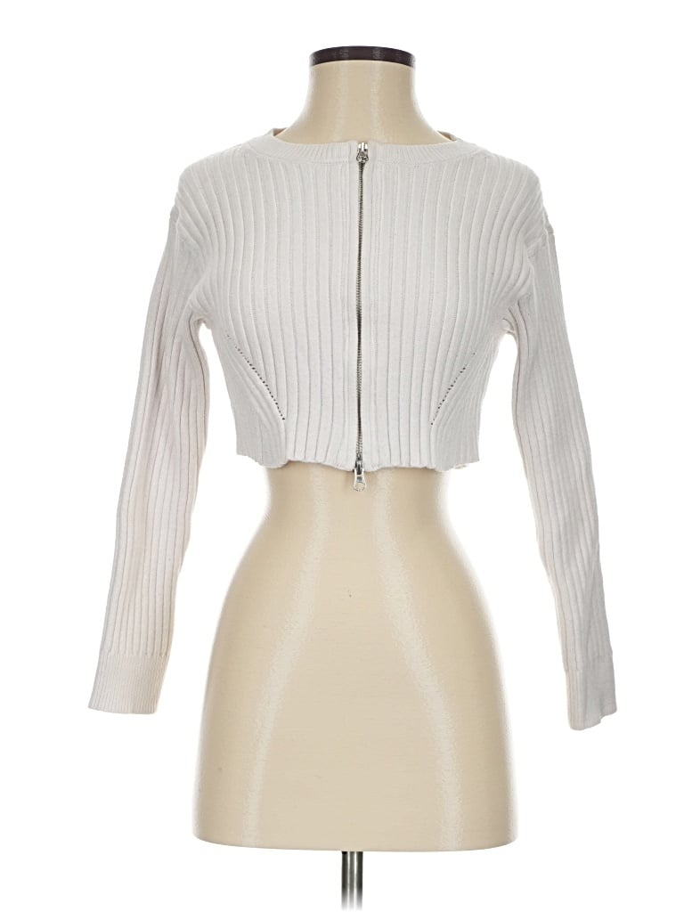 Pre-owned Wild Fable Cardigan Sweater In White
