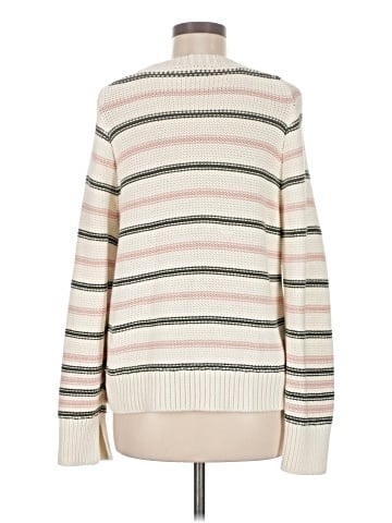 Madewell Cotton Crewneck Sweater in Stripe (view 2)