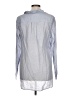 Mila 100% Cotton Gray Long Sleeve Blouse Size L - photo 2