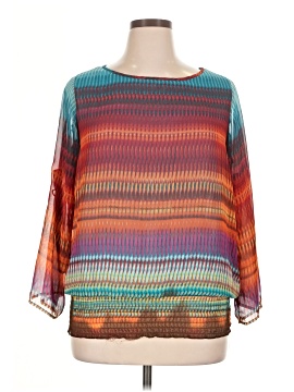 Peck & Peck 3/4 Sleeve Blouse
