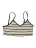 Shein Stripes Ivory Swimsuit Top Size 8 - 10 - photo 1