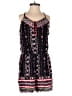 Ultra Pink 100% Rayon Paisley Black Romper Size M - photo 1