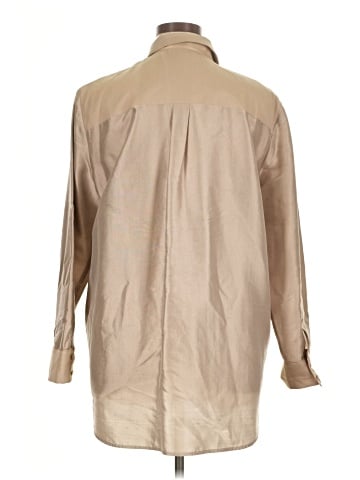 Lafayette 148 New York Long Sleeve Silk Top (view 2)