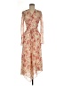 MNG 100% Polyester Paisley Tan Cocktail Dress Size 6 - photo 1