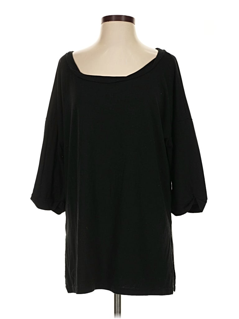 Pre-owned Lucky & Blessed 3/4 Sleeve T-shirt In Black