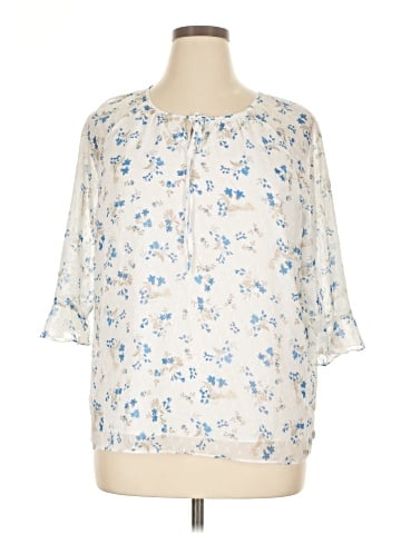 Skies Are Blue 3/4 Sleeve Blouse (view 1)