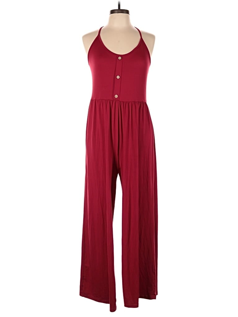Pre-owned Unbranded Jumpsuit In Red