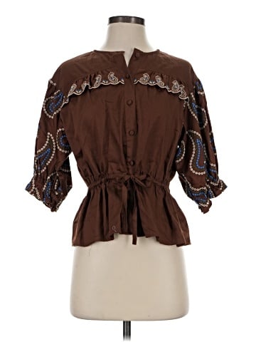 Emily Lovelock 3/4 Sleeve Blouse (view 1)