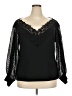 Venus Black Long Sleeve Blouse Size 2X - photo 1