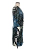 Allison Brittney Print Teal Cocktail Dress Size M - photo 4