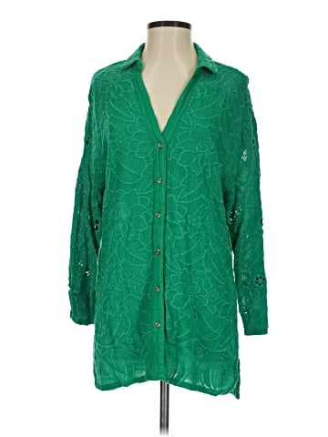 Akemi + Kin 3/4 Sleeve Button-Down Shirt (view 1)