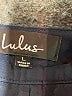 Lulus 100% Polyester Plaid Black Casual Skirt Size L - photo 4