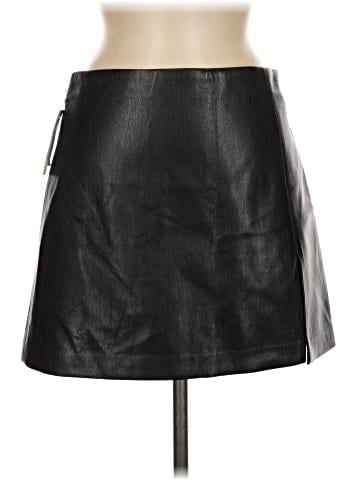 Sunday Best Faux Leather Skirt (view 1)