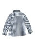 Busy Bees Checkered-gingham Blue Long Sleeve Button-Down Shirt Size 7 - photo 2