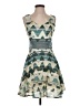 JACK Chevron-herringbone Teal Cocktail Dress Size 0 - photo 1