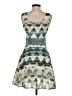 JACK Chevron-herringbone Teal Cocktail Dress Size 0 - photo 2