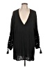 Robin Piccone 100% Cotton Black Long Sleeve Blouse Size L - photo 1