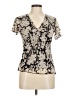 Apt. 9 100% Polyester Ivory Short Sleeve Blouse Size M - photo 1