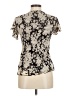 Apt. 9 100% Polyester Ivory Short Sleeve Blouse Size M - photo 2
