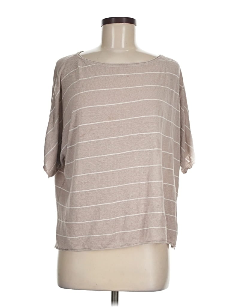 Pre-owned Max Studio Cardigan Sweater In Tan