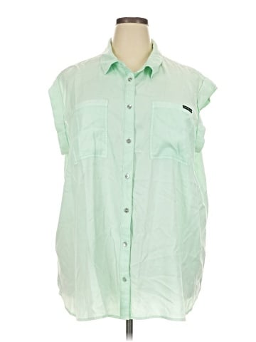 CALVIN KLEIN JEANS Sleeveless Button-Down Shirt (view 1)