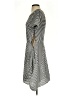 BCBGMAXAZRIA 100% Polyester Houndstooth Silver Ivory Casual Dress Size S - photo 5
