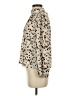Shein Animal Print Ivory Long Sleeve Blouse Size 2 - photo 5