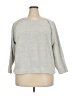 Lou & Grey Metallic Gray Silver Sweatshirt Size XXL - photo 1