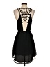 Lost April 100% Polyester Solid Black Casual Dress Size S - photo 2