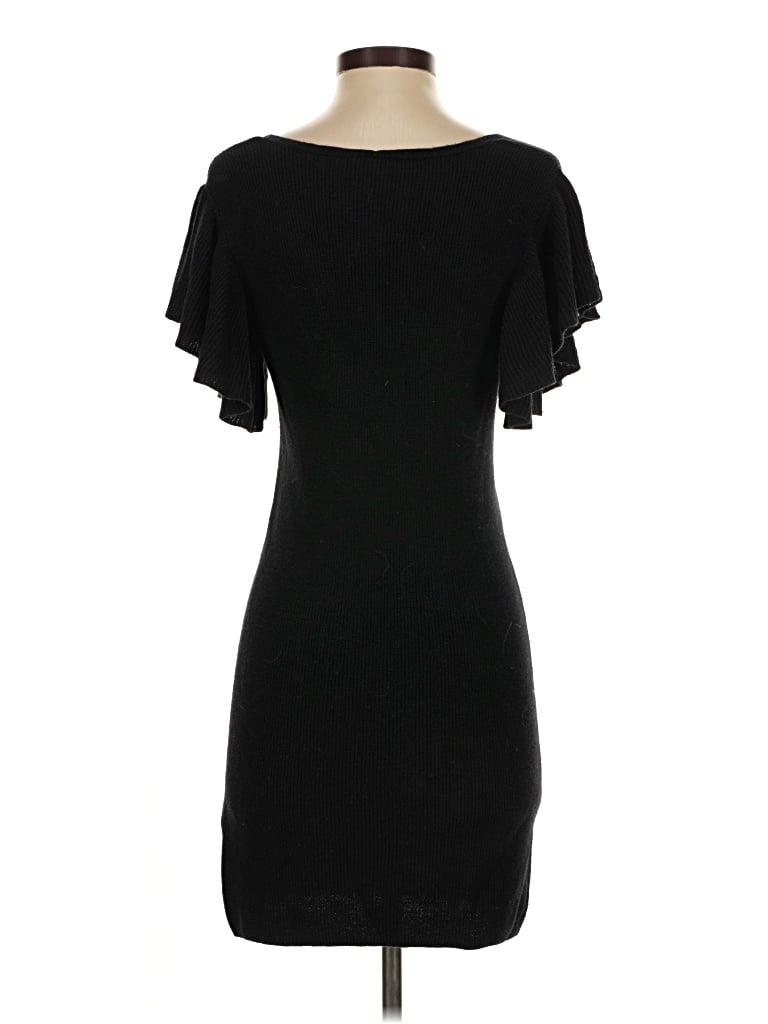 steve madden denim dress MALIA Halter Back Neck Tie Mini solid dress Queendancer Women Black and Size:Us Size 12