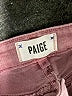 Paige Color Block Burgundy Jeans Size 28 waist - photo 7