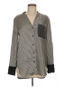 Rag & Bone 100% Silk Stripes Gray Blouse Size M - photo 1