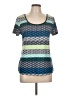 Skies Are Blue Teal Short Sleeve Top Size L - photo 1