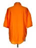 Unbranded 100% Cotton Color Block Orange 3/4 Sleeve Button-Down Shirt Size L - photo 2