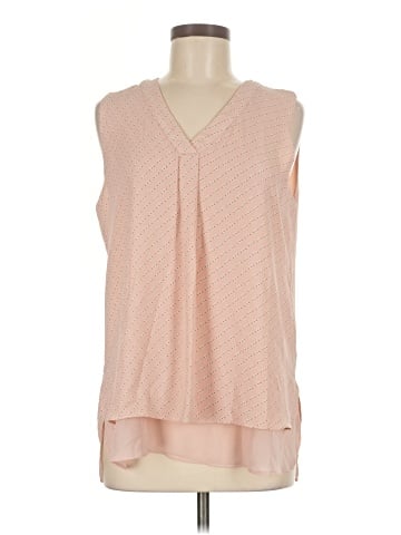 Rose + Olive Sleeveless Blouse (view 1)